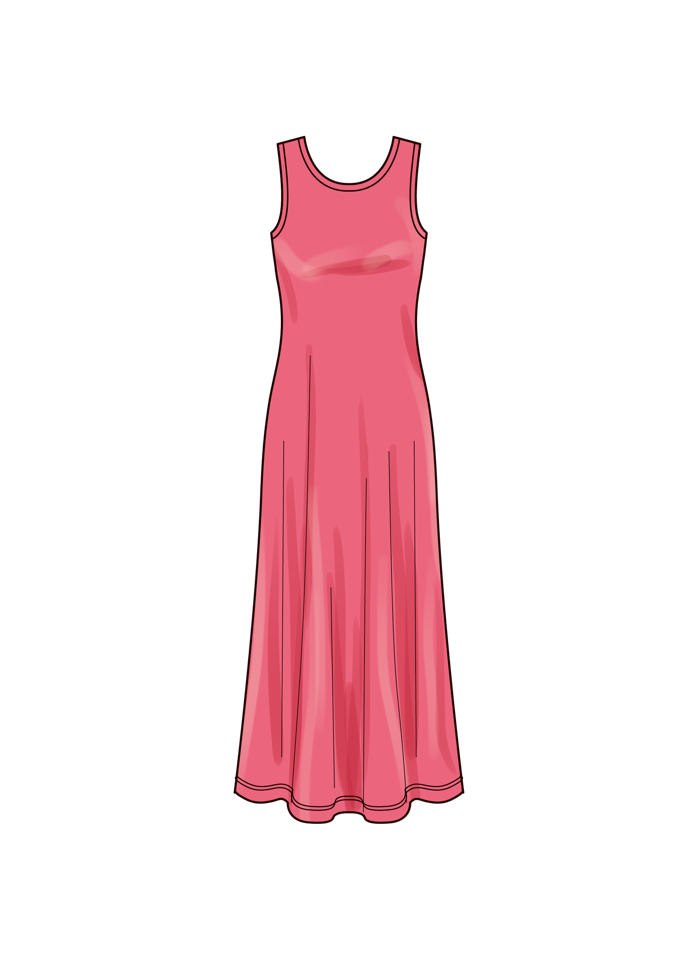Patron New Look 6775 - Robe en Tricot en Deux Longueurs pour Jeunes Femmes