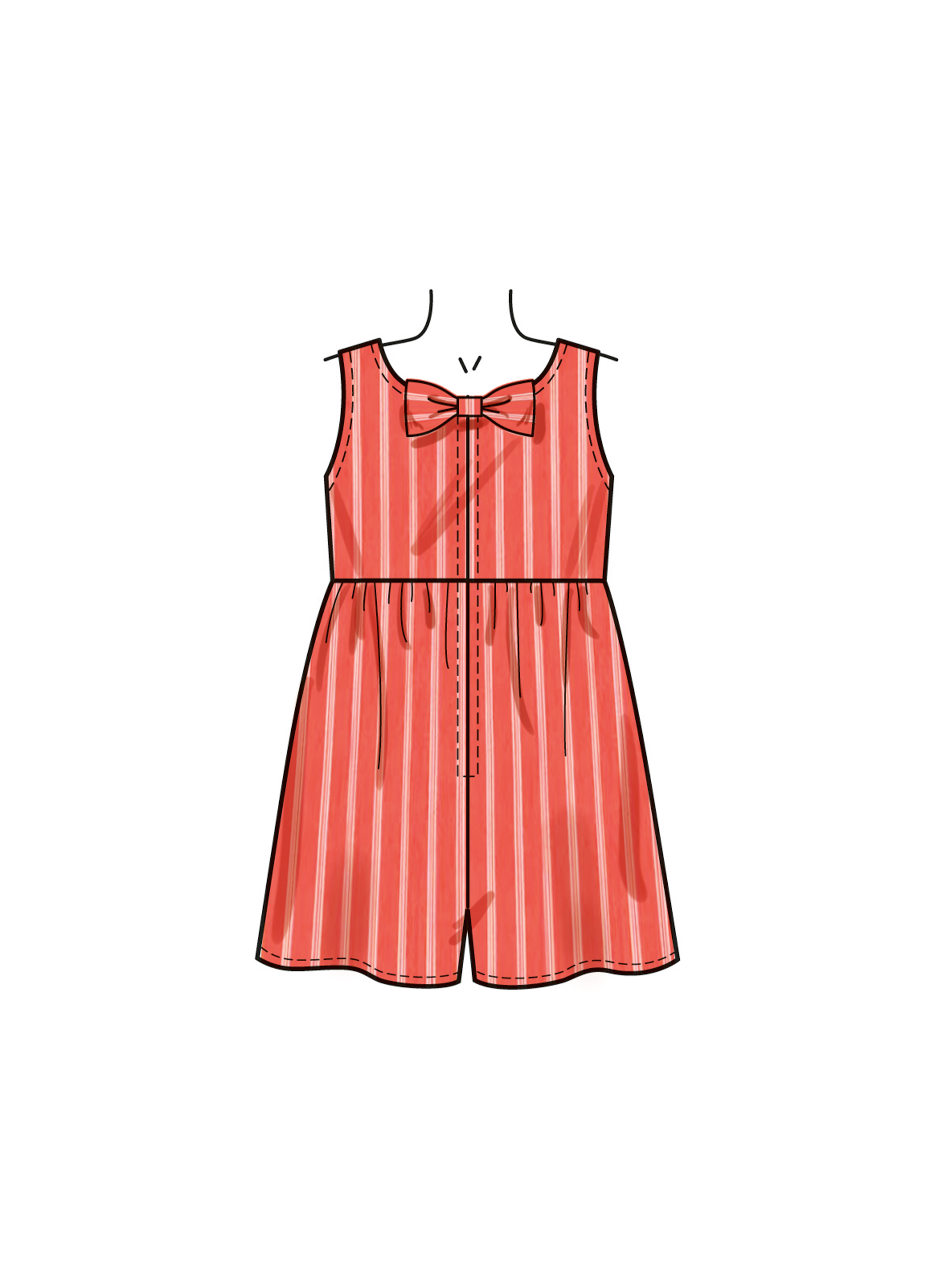Patron New Look 6784 -  Robes et Barboteuse pour Enfants