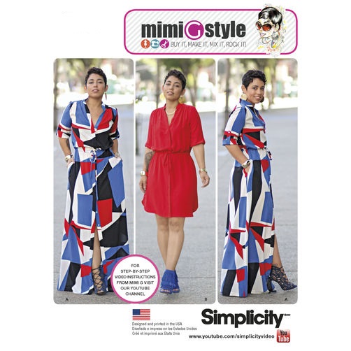 Patrón Simplicity 7899.AA Vestido Mujer