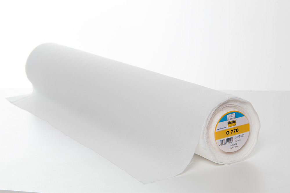 G 770 Entretela termoadhesiva bi-elástica 25m x 75 cm - crema claro