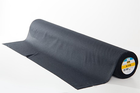G 770 Entretela tejida termoadhesiva bi-elástica 25m x 75 cm - Negro