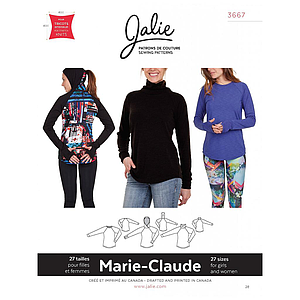 Patrón Jalie 3667 Marie-Claude - Raglán deporte