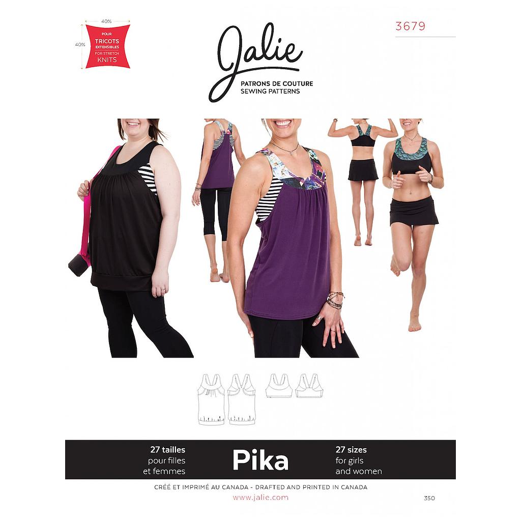 Patrón Jalie 3679 Pika - Blusa 2 en 1
