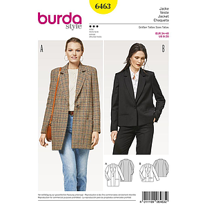 Patron Burda 6463 Chaqueta