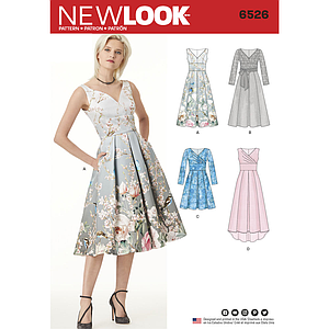 Patrón New Look 6526 Vestido Mujer