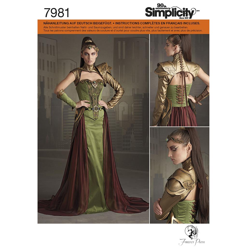 Patron Simplicity 8363 (ex7981) Costume de guerrière 