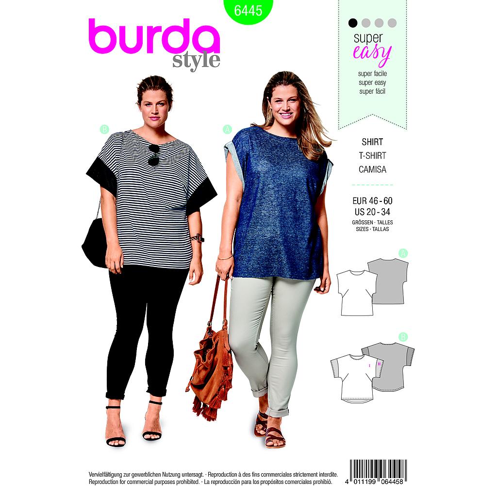 Patrón Burda 6445 Camiseta