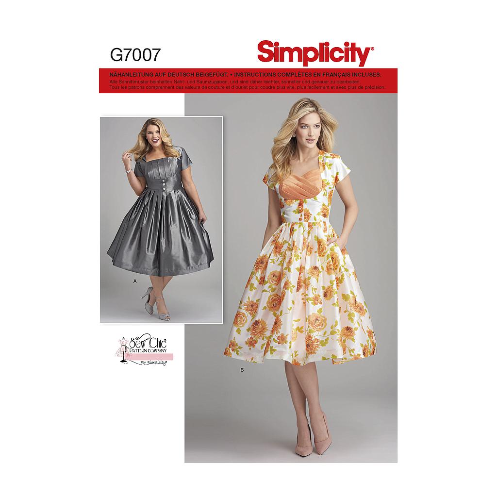 Patron Simplicity 7007  Vestido