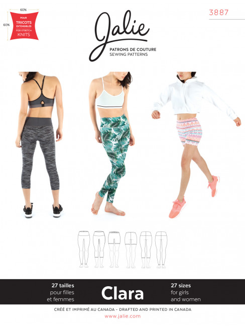 Patron Jalie 3887  Legging para mujer
