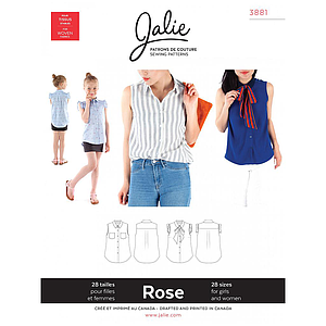 Patron Jalie 3881 Chemisier sans manches - Rose