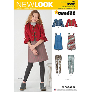 Patrón New Look 6592 Chandal para chica