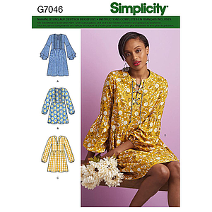Patron Simplicity 7046 robe pour femme