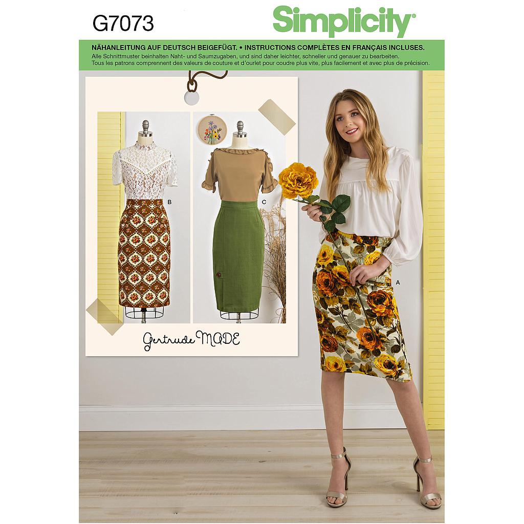 Patron Simplicity 7073 jupe femme du 34 au 52