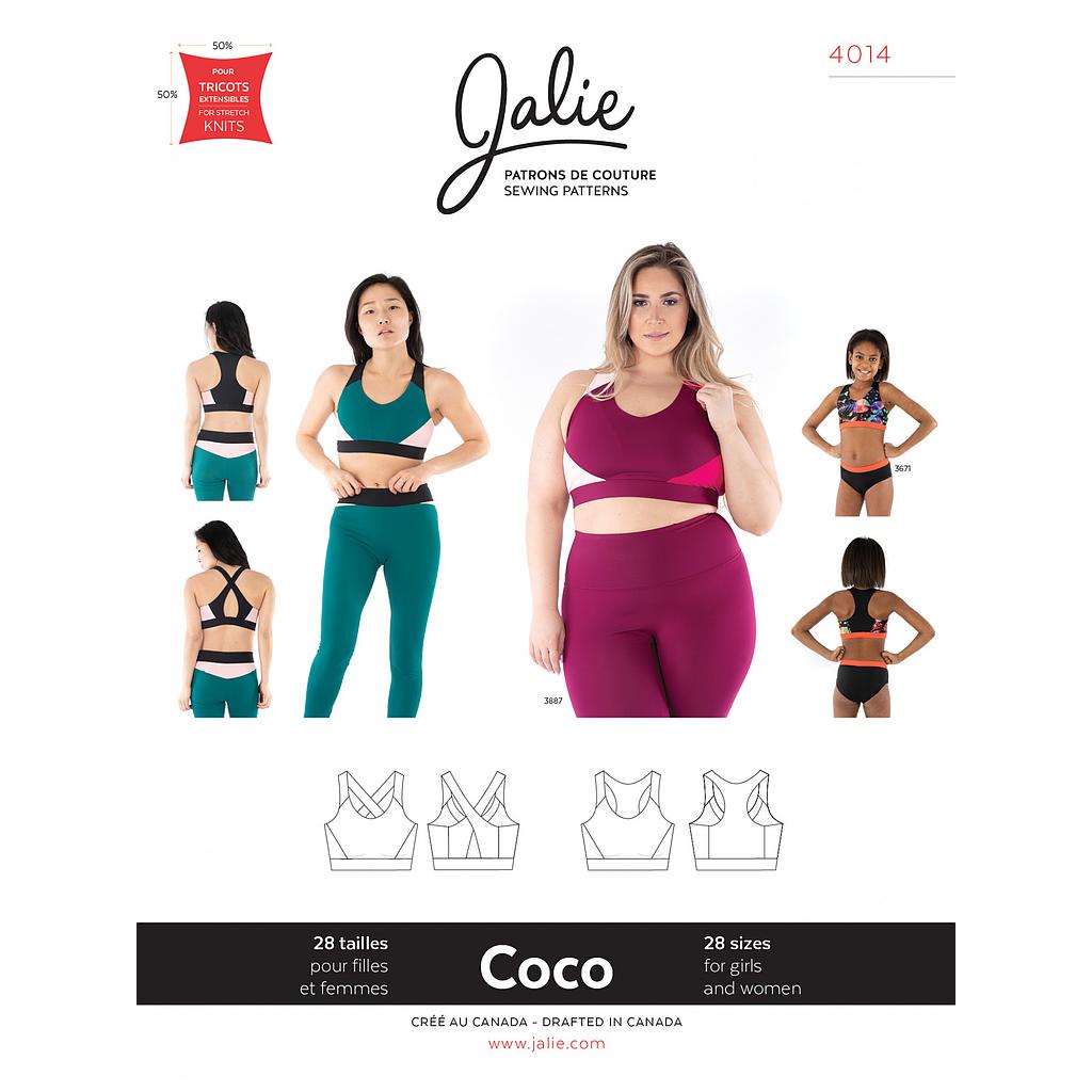 Patron Jalie 4014 COCO - Soutien-gorge sport - Femme et Fille