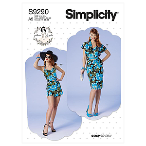 Patron Simplicity 9290 - Ensemble Veste Boléro, Bustier, Jupe et Short du 34 au 50 (FR)