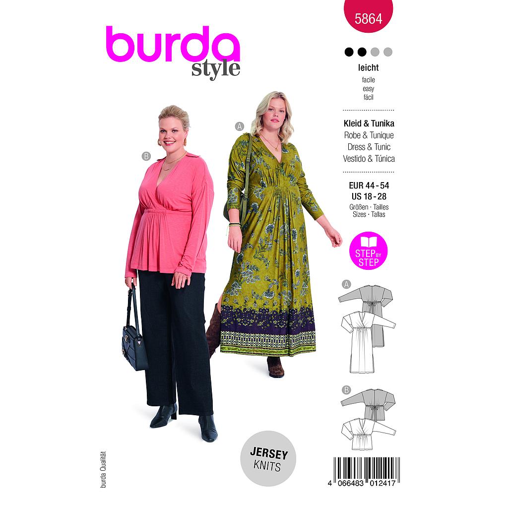 Patron Burda 5864-Robe &amp; tunique