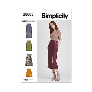 Patron Simplicity 9683 - Jupe du 36 au 54 (FR)