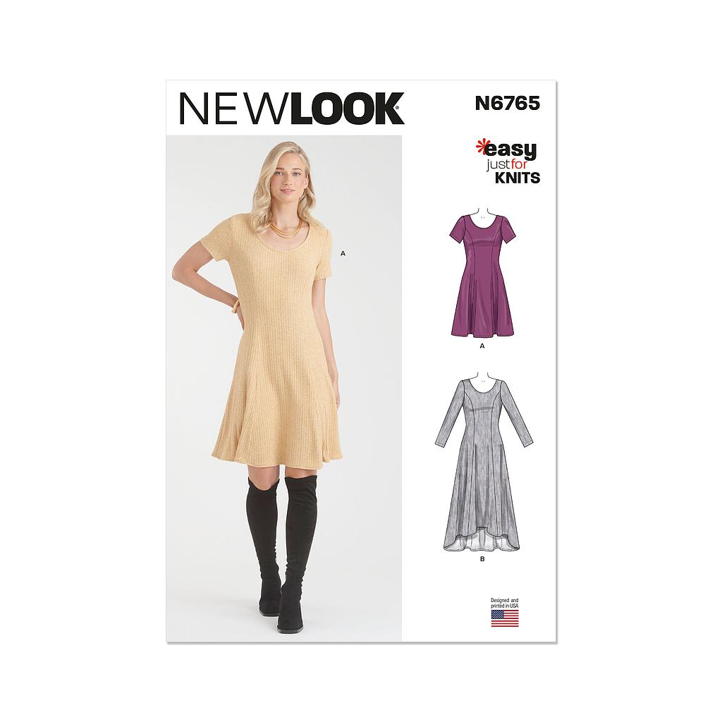 Patron New Look - Robe en tricot du 38 au 50 FR