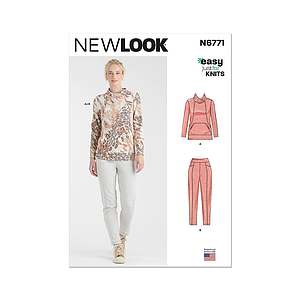 Patron New Look - Haut et pantalon du 32 au 54 FR