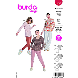 Patron Burda 5786 - Chemises et nuisette