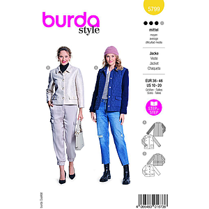 Patron Burda 5799 - Veste tendance