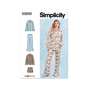 Patron Simplicity 9856 - Vêtements de nuit pour dames