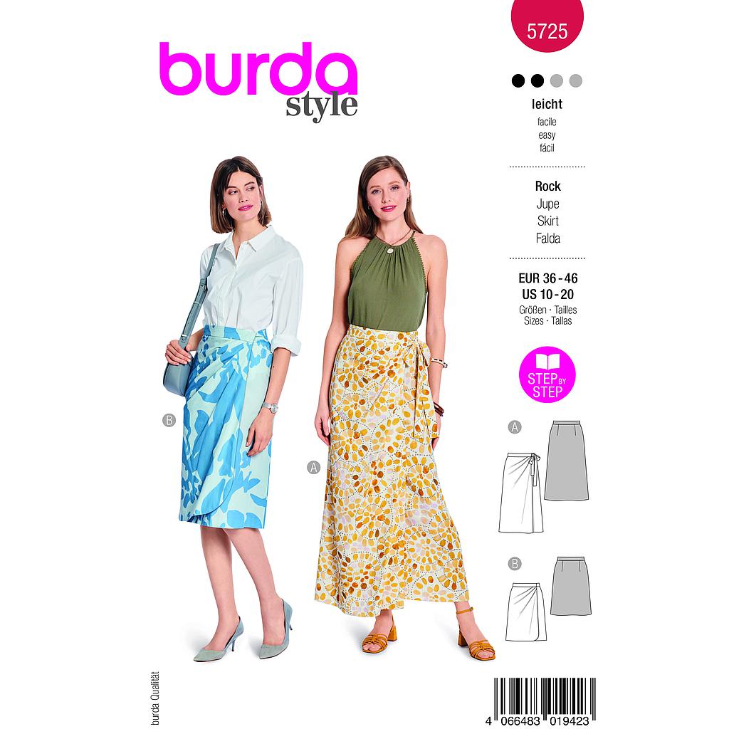 Patron Burda 5725 - Jupe