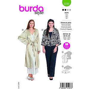 Patron Burda 5720 - Kimono & Veste