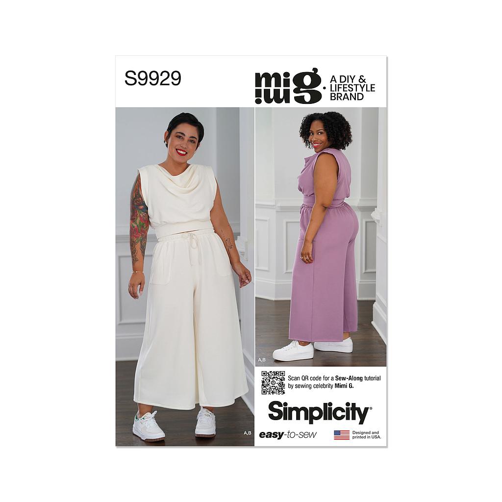 Patron Simplicity 9929 - Ensemble confort pour femme