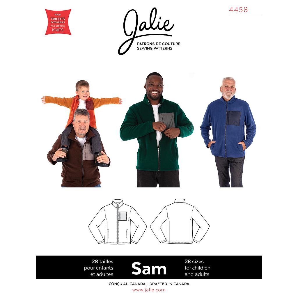 Patron Jalie 4458 - SAM - Veste polaire classique