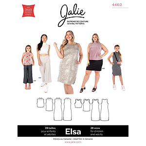 Patron Jalie 4460 - ELSA - Hauts et robe sans manches