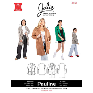 Patron Jalie 4565 - PAULINE - Cardigan ouvert style blazer
