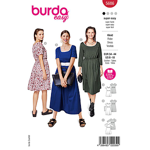 Patron Burda 5686 - Robe