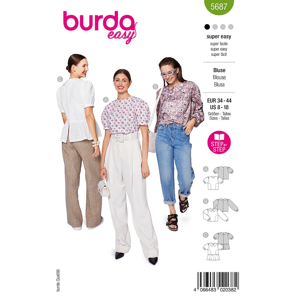 Patron Burda 5687 - Chemisier