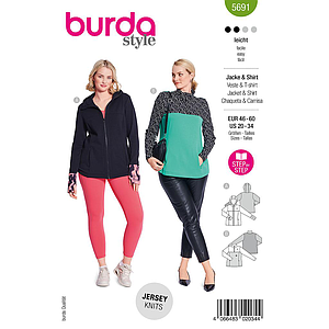 Patron Burda 5691 - T-shirt