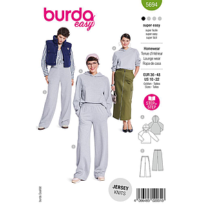 Patron Burda 5694 - Sweatshirt