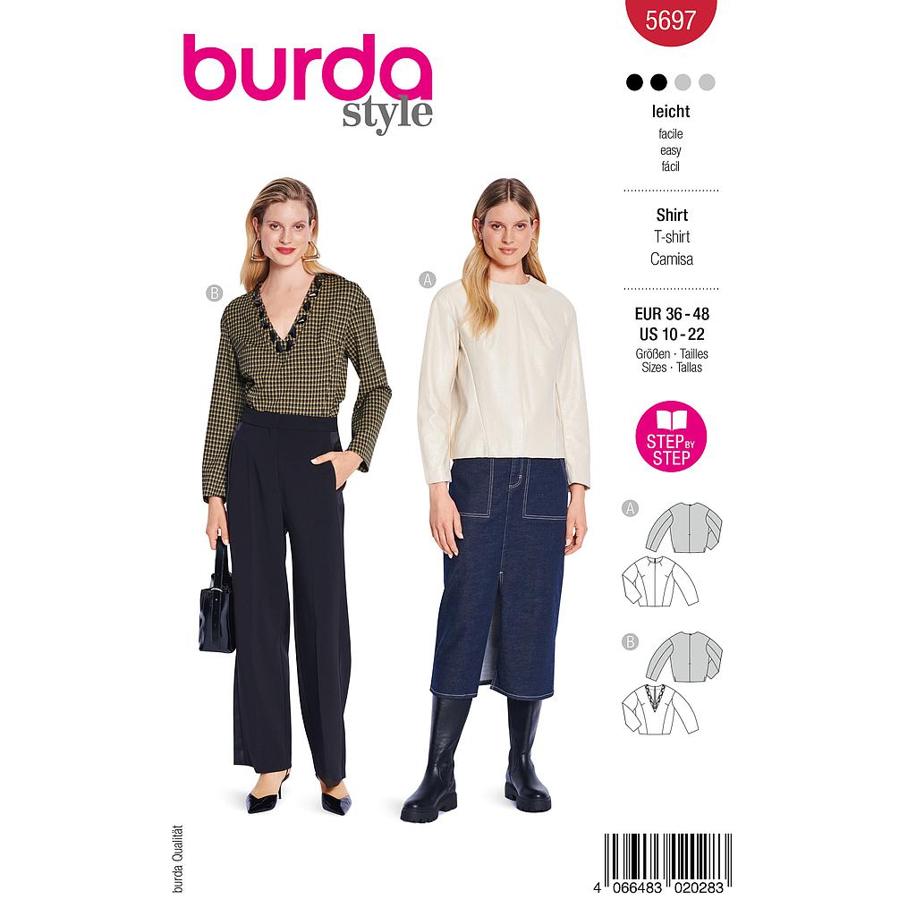 Patron Burda 5697 - T-shirt