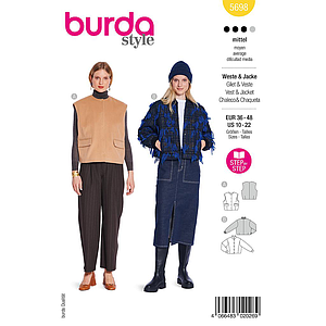 Patron Burda 5698 - Gilet