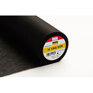 H 180 Entretela termoadhesiva - negro - 25m x 90cm