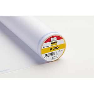 H 200 Entretela ligera termoadhesiva - blanco - 25m x 90cm 