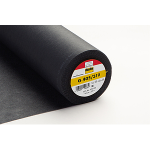 G 405 Entretela termoadhesiva - negro - 25m x 90cm 
