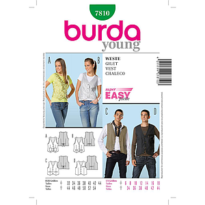 Patrón Nº7810 Burda Style: Chaleco