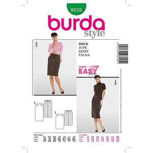 Patrón Nº8155 Burda Style: Falda