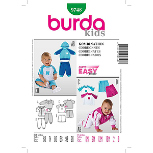 Patrón Nº9748 Burda Kids: Coordinados