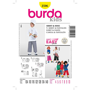 Patrón Burda Carnaval 2506 Camisa y pantalón 