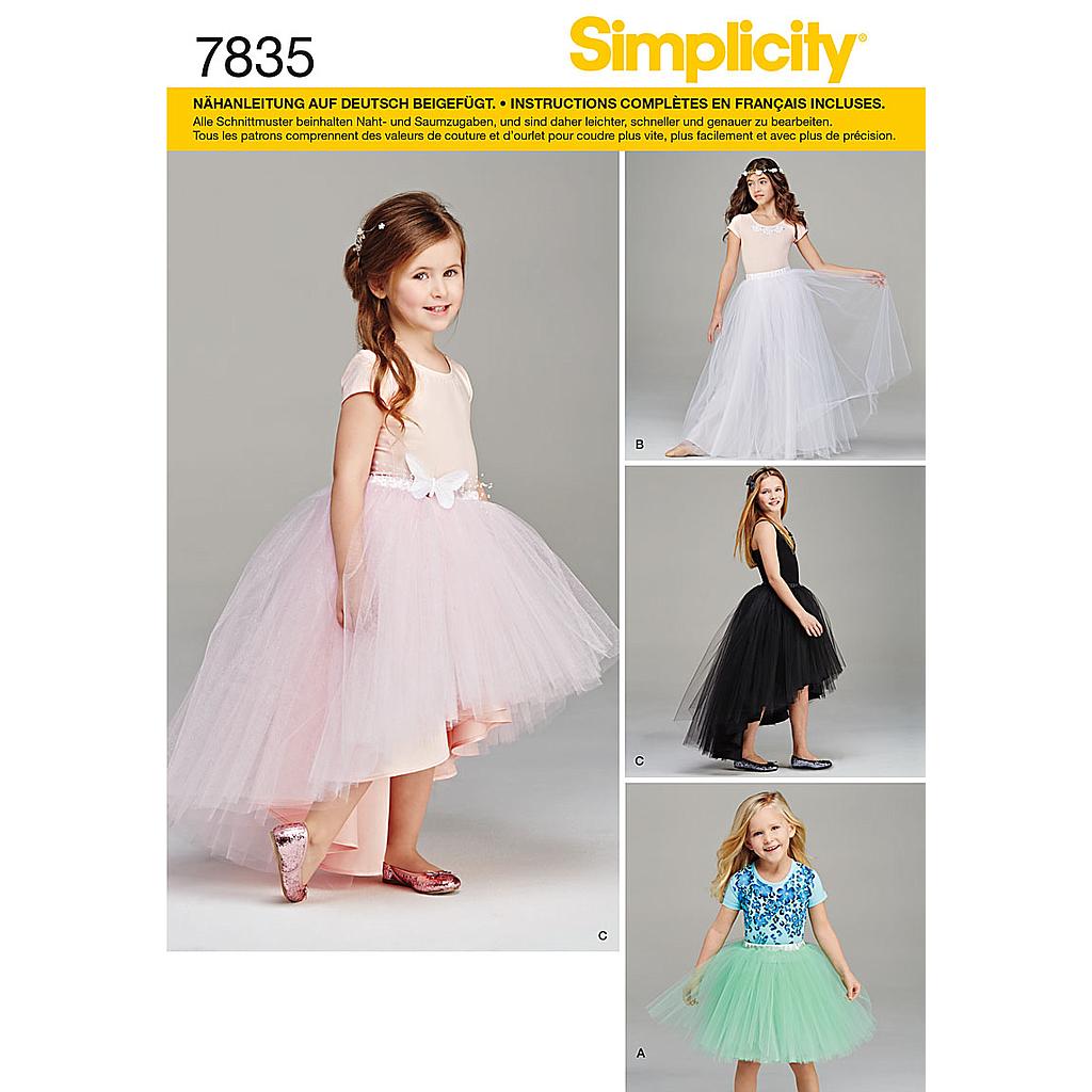 Patrón N°7835.HH Simplicity : Vestido Niña