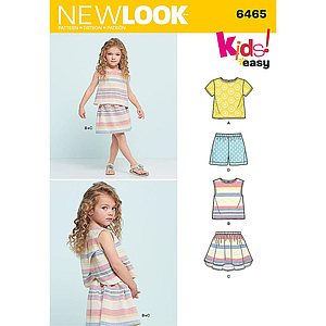 Patrón New Look 6465 Conjunto niña