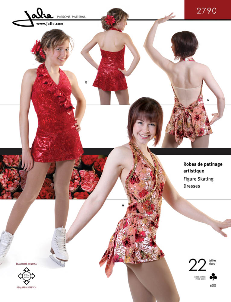 Patrón Jalie 2790 Vestido patinaje artístico (cache-coeur)