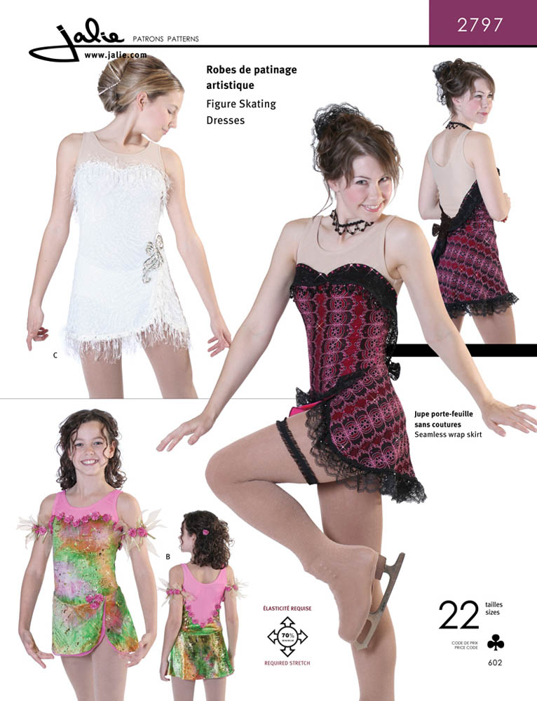 Patron Jalie 2797Vestido de patinaje artístico (efecto&quot;strapless&quot;)