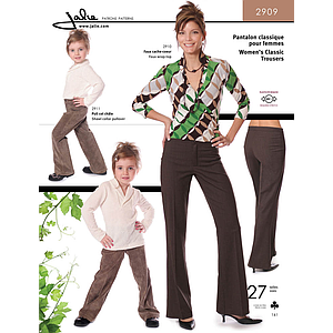 Patron Jalie 2909 Pantalon classique pour femmes (extensible)